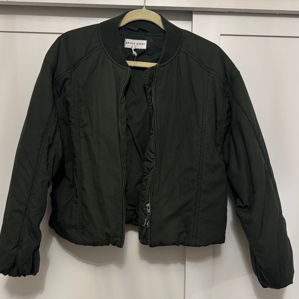 Hunter Green Bomber Jacket